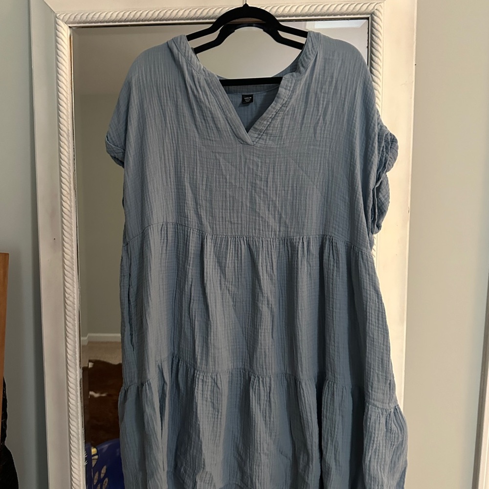 SHEIN Curve Sky Blue Top 2XL